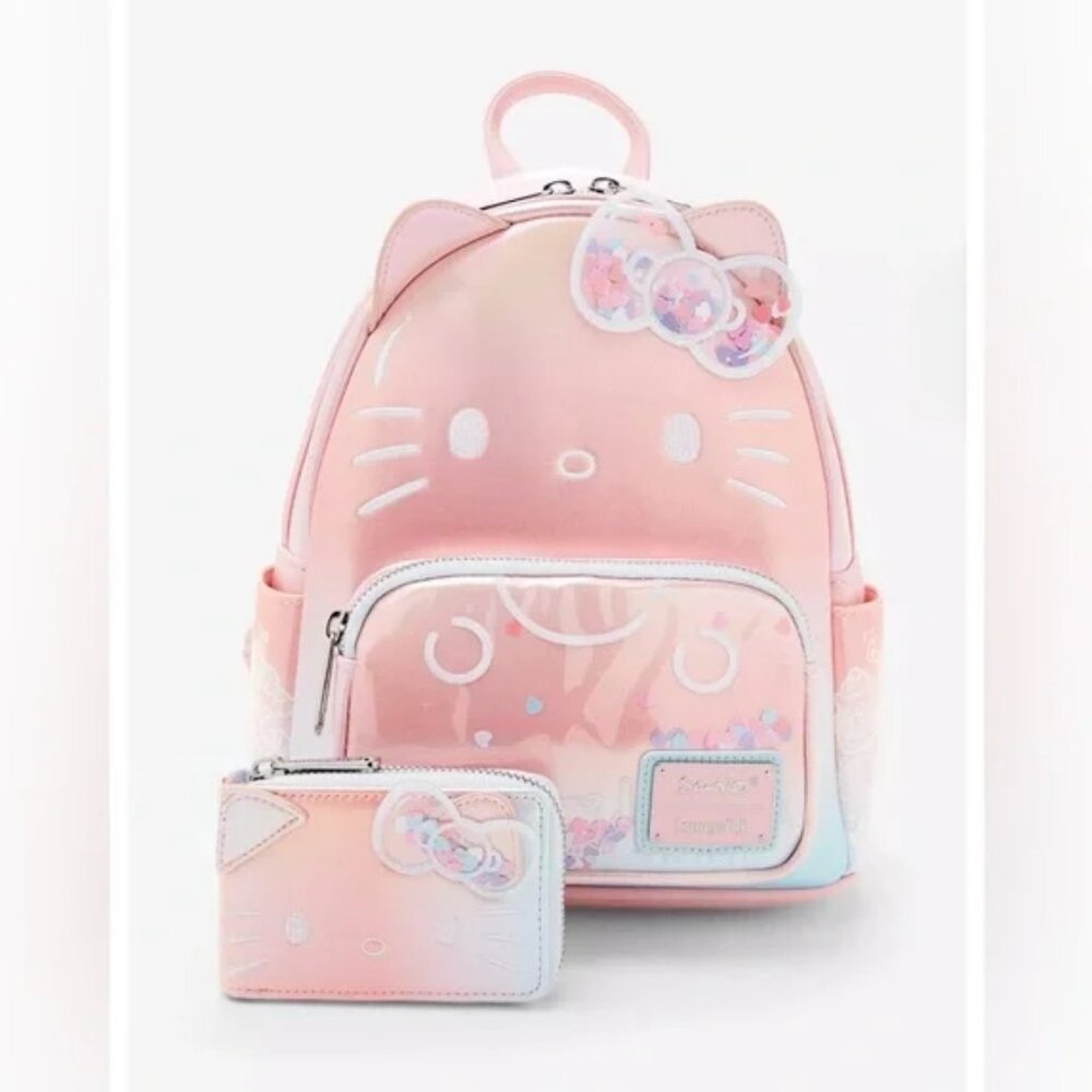 Loungefly Sanrio Hello Kitty 50th Anniversary Pink Ombré Mini Backpack